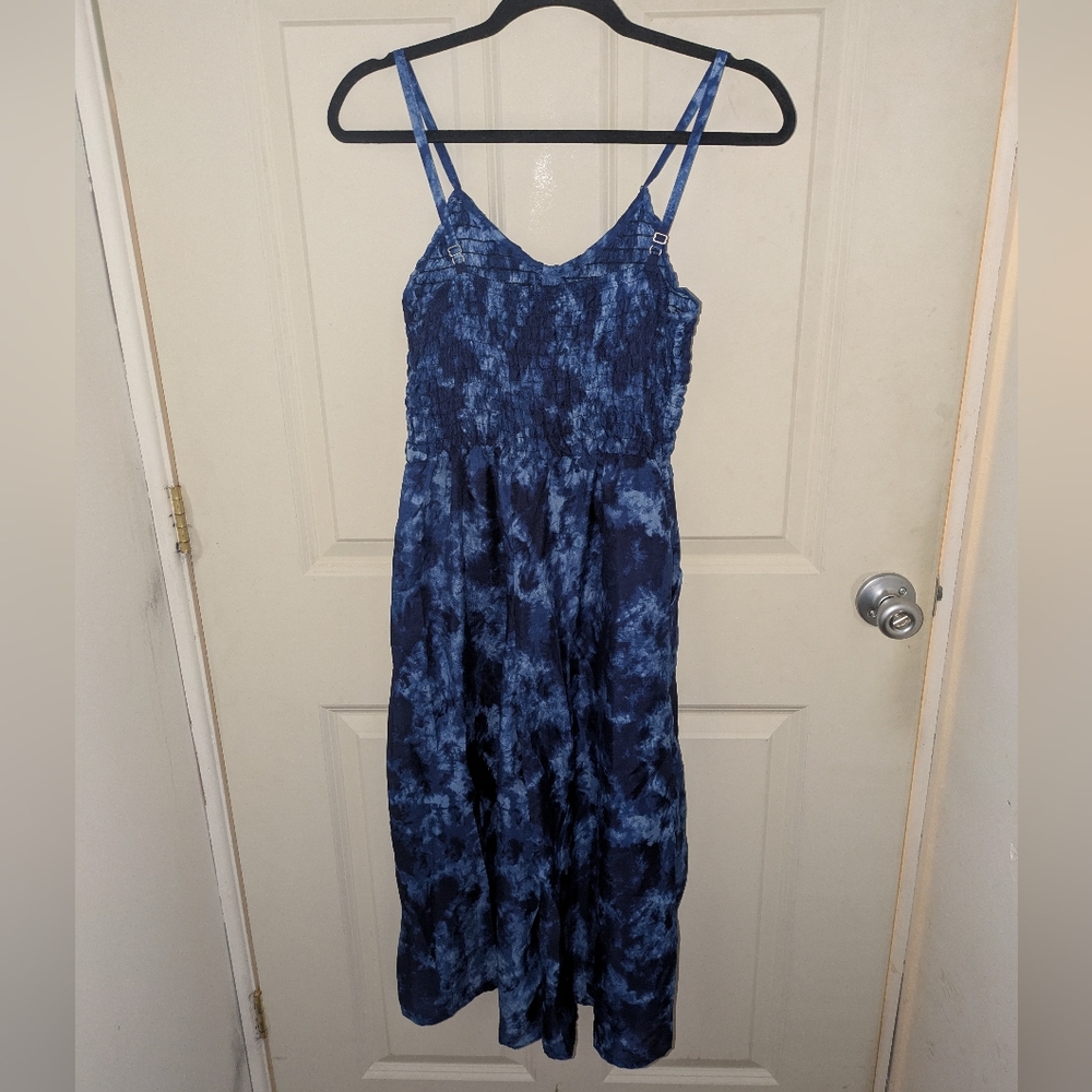 Derek Heart Blue Tie-Dye Women's One Piece Pant Suit - Picture 4 of 5